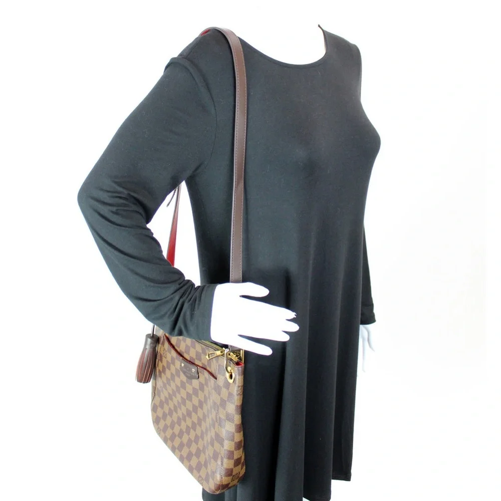 LOUIS VUITTON South Bank Besace Damier Ebene Crossbody bag purse original - Picture 15 of 15